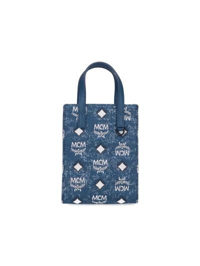 Shop Mcm Bags In Blue