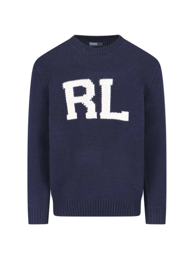 Shop Polo Ralph Lauren Sweaters In Blue