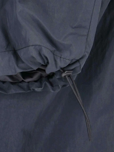 Studio Nicholson Straight Trousers With Elastic Waistband And Drawstring Hem In Blue
