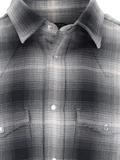 Shop Tom Ford Shirts In Grey