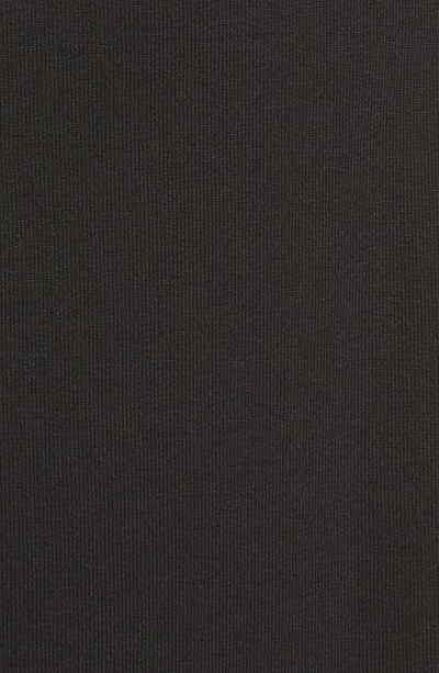 Vince Side-slit Sleeveless Turtleneck Dress In Black In Black