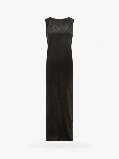 Shop Fendi Dress In Black