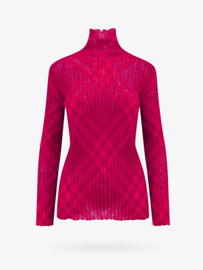 Shop Burberry Sweater In Pink