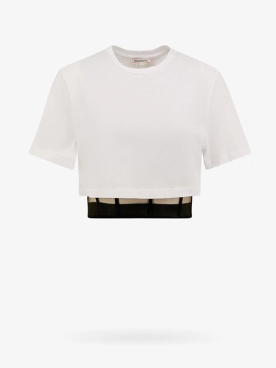 Shop Alexander Mcqueen T-shirt In White