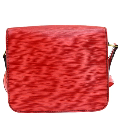 Pre-owned Louis Vuitton Cartouchiere Red Leather Shoulder Bag ()