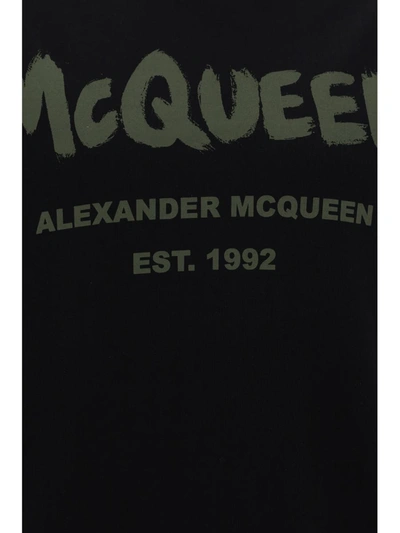 Shop Alexander Mcqueen Sweatshirts In Black/khaki