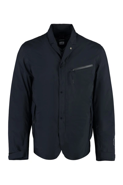 C.p. Company C.p.company Technical Fabric Jacket With Internal Removable Down Jacket In Blue