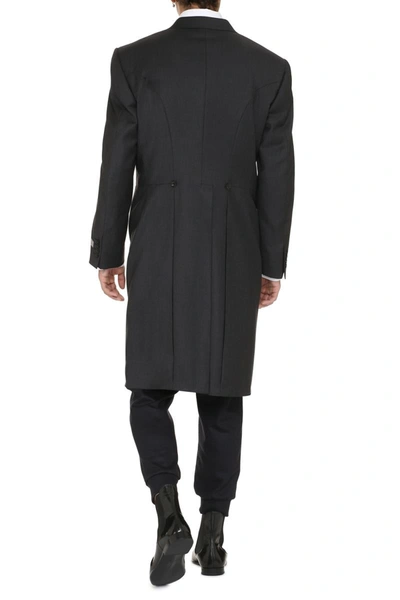 Shop Canali Wool Tailcoat In Grey