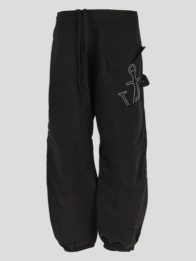 Shop Jw Anderson Twisted Joggers In Black