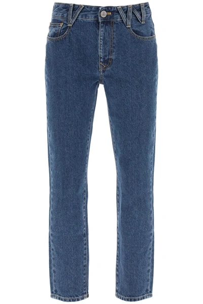 Shop Vivienne Westwood W Harris Straight Leg Jeans In Blue