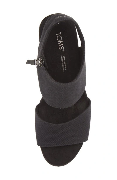 Shop Toms Majorca Platform Sandal In Black/ Black