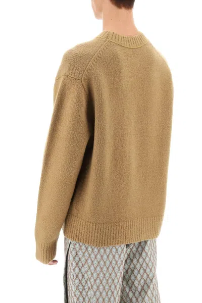 Shop Acne Studios Crew Neck Sweater In Wool And Cotton