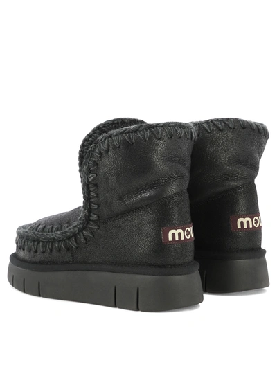 Mou Black 18 Boots In Gray