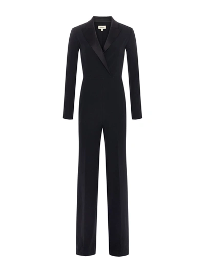 Shop L Agence Bora Tux Jumpsuit In Black