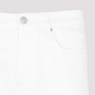 Shop Ami Alexandre Mattiussi Ami Paris  Straight Fit Trousers Pants In White