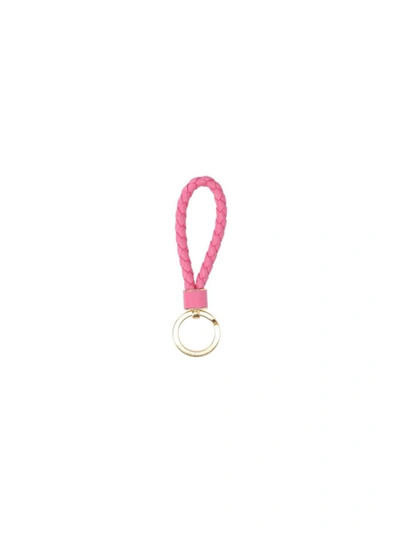 Shop Bottega Veneta Keychains In Pink