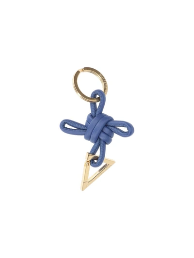 Shop Bottega Veneta Keychains In Blue