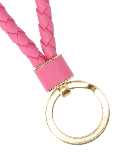 Shop Bottega Veneta Keychains In Pink