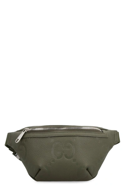 Shop Gucci Leather Belt Bag In Green