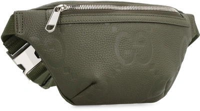 Shop Gucci Leather Belt Bag In Green