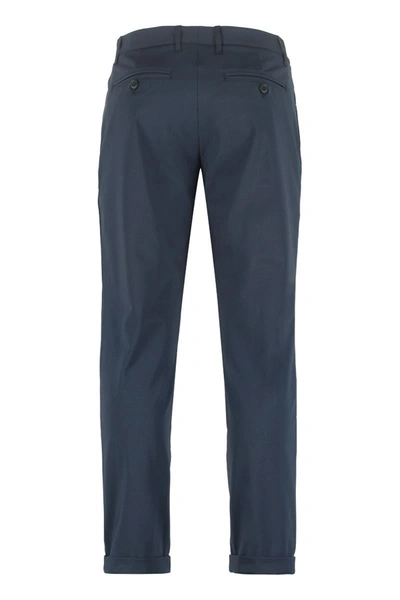 Shop Hydrogen Tailored Trousers In Blue