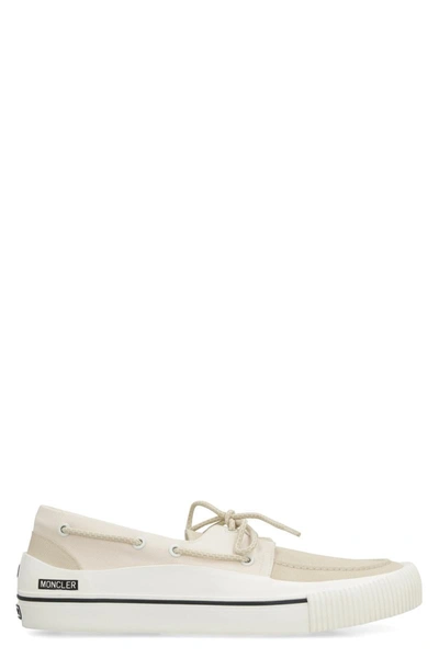 Shop Moncler Pier Loafers In Beige