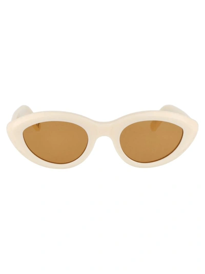 Shop Retrosuperfuture Sunglasses In Panna