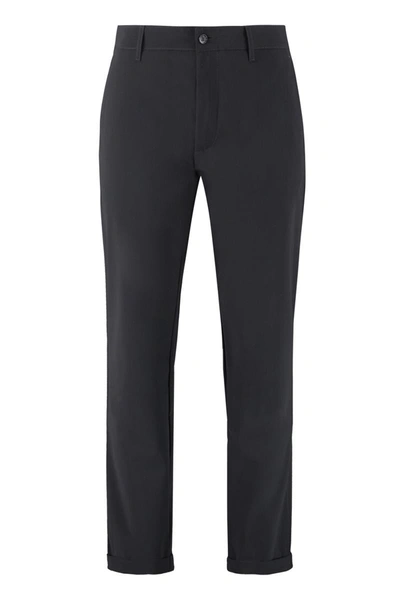 The (alphabet) Tailored Cuffed Trousers In Black