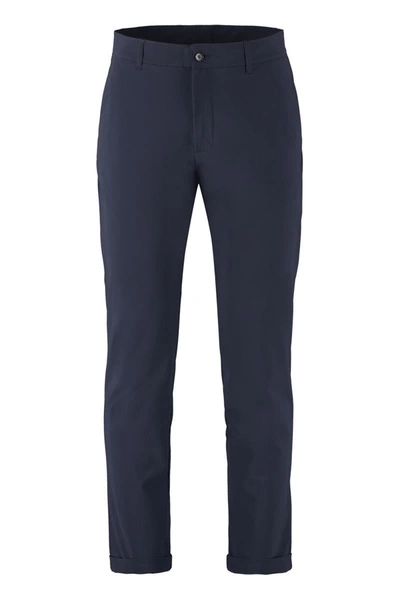 The (alphabet) Tailored Cuffed Trousers In Blue
