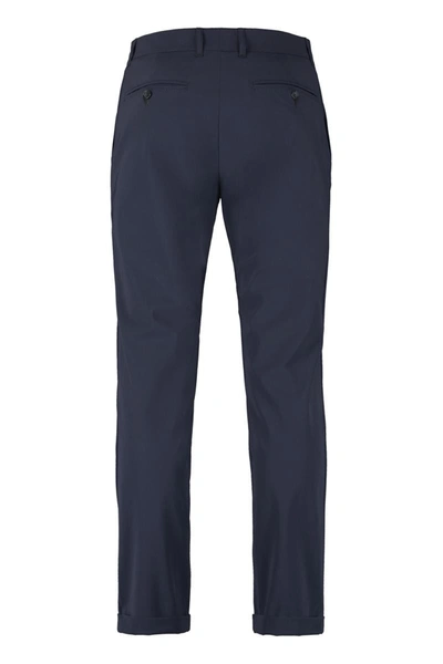 The (alphabet) Tailored Cuffed Trousers In Blue