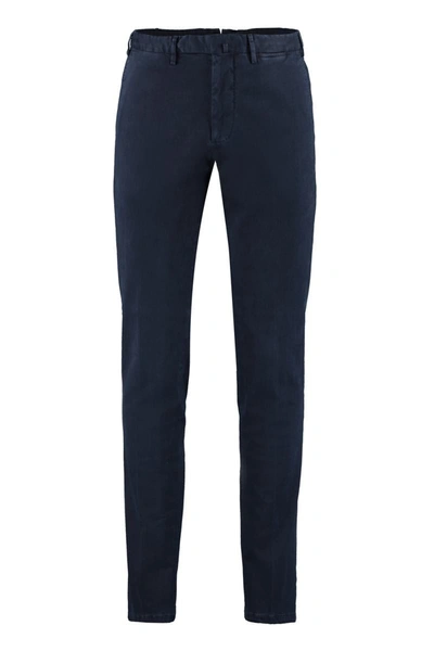 Shop The (alphabet) The (pants) - Stretch Cotton Chino Trousers In Blue