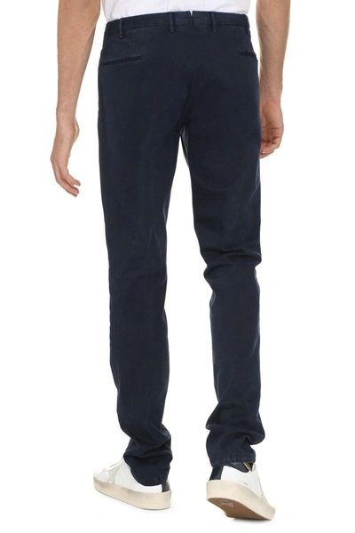 Shop The (alphabet) The (pants) - Stretch Cotton Chino Trousers In Blue