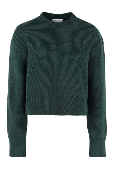 Shop Bottega Veneta Ribbed Cashmere Sweater In Green