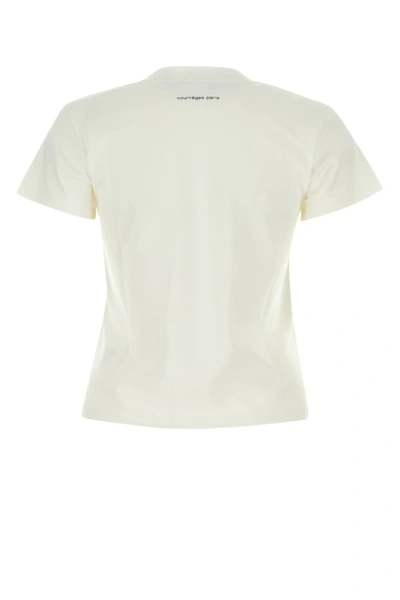 Shop Courrèges Courreges Woman White Cotton T-shirt