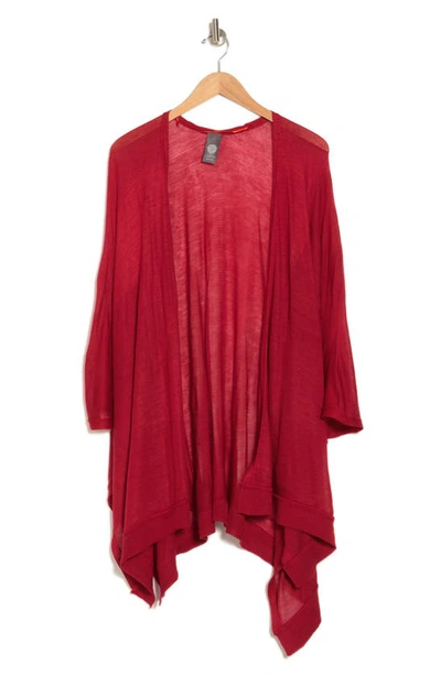 Shop Vince Camuto Rib Knit Topper In Red