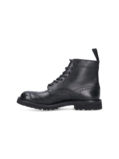 Tricker's Trickers Stow Vi-lite Brogue Boot In Black