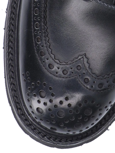 Tricker's Trickers Stow Vi-lite Brogue Boot In Black