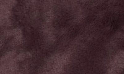 Shop Northpoint Reversible Faux Fur Throw Blanket In Aubergine
