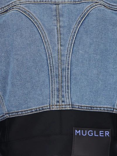 Shop Mugler Jackets In Blue