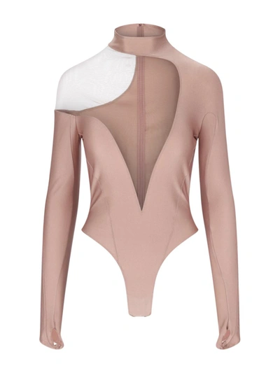 Shop Mugler Top In Pink