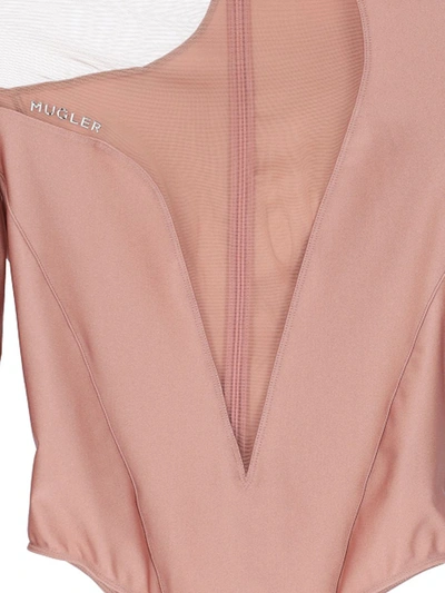 Shop Mugler Top In Pink