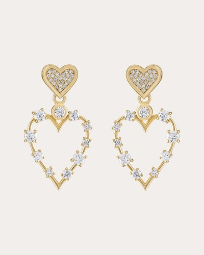 Shop Eden Presley Women's Small Love Transformer Drop Earrings In Gold