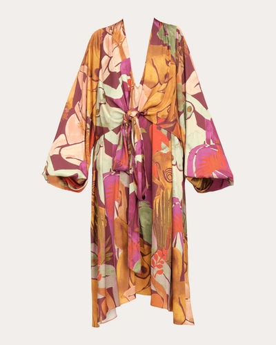 Shop Andrea Iyamah Women's Takwa Wrap Dress In Eve Print