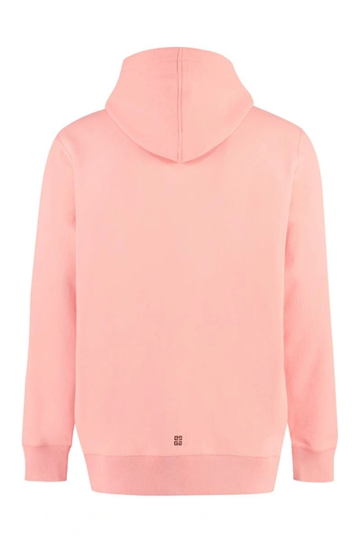 Shop Givenchy Full Zip Hoodie In Coral