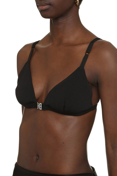 Shop Givenchy Triangle Bra In Black