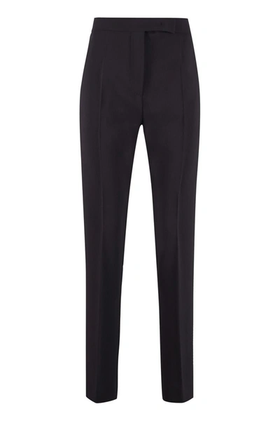Shop Max Mara Anny Tailored Trousers In Blue