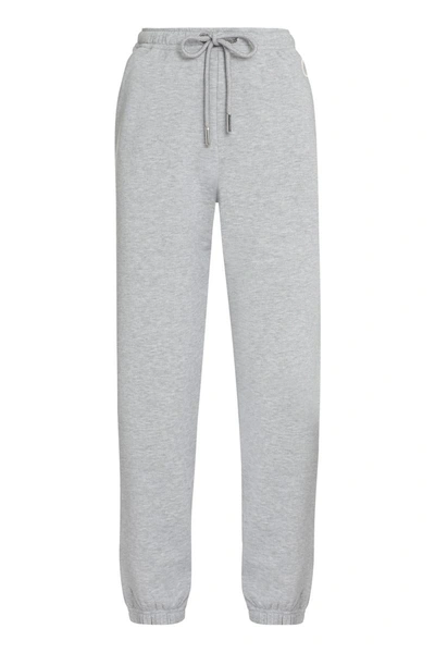 Shop Moncler Cotton Track-pants In Grey
