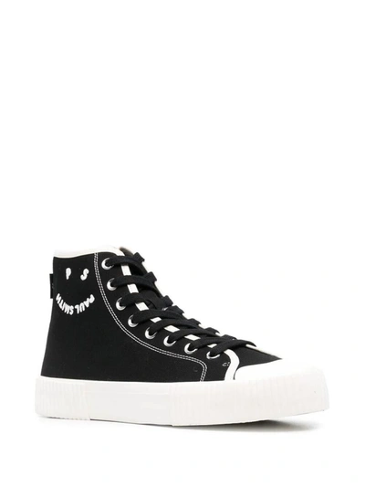 Shop Paul Smith Logo-print Hi-top Sneakers