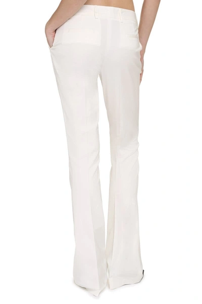Shop Pt01 Pantaloni Torino Elsa Viscose Trousers In White