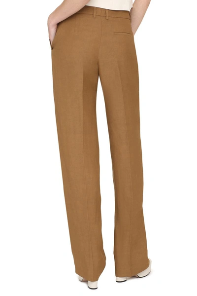 Shop Pt01 Pantaloni Torino Straight-leg Trousers In Brown